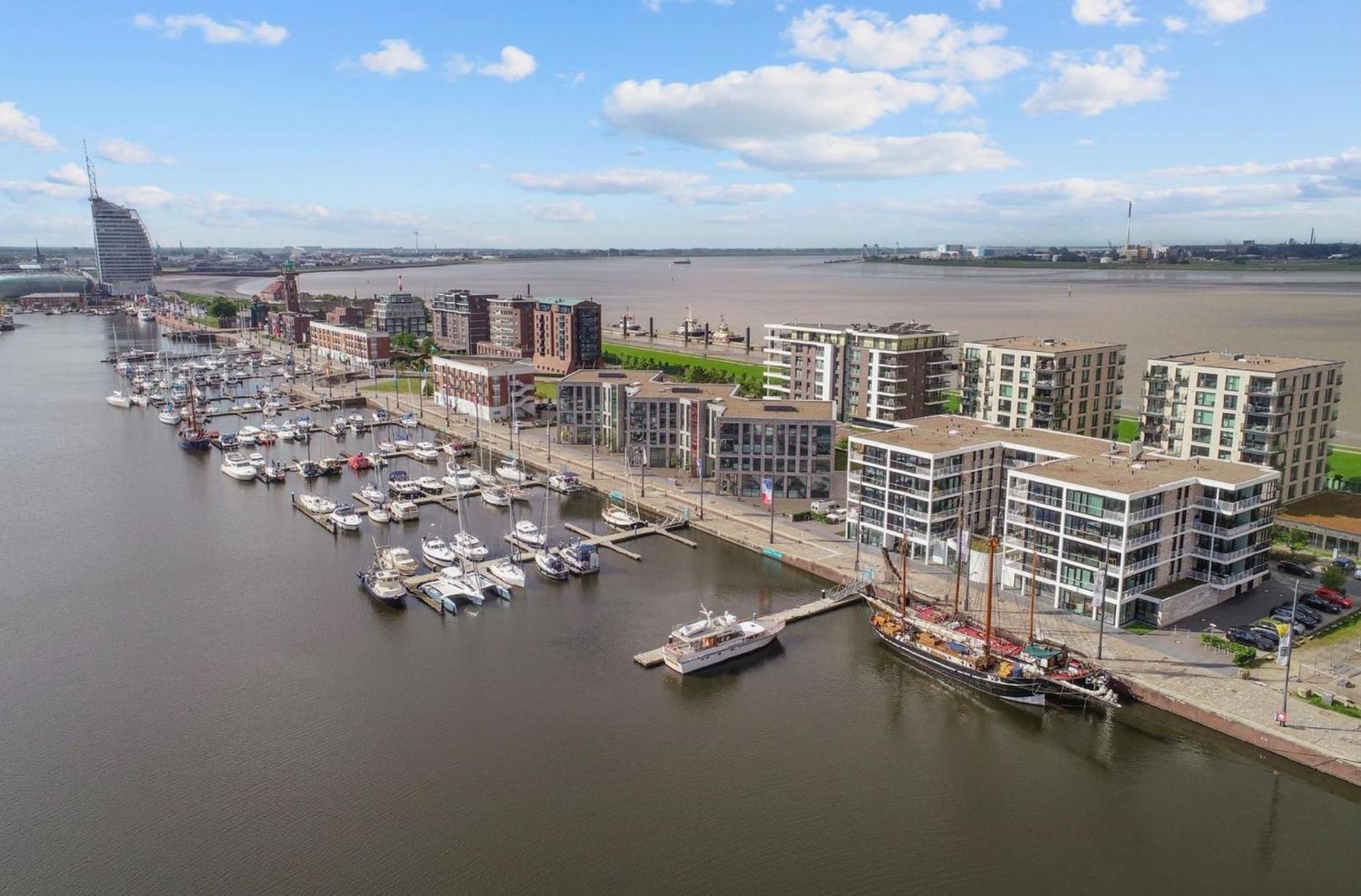 Apartamento Bootshaus Am Neuen Hafen Bremerhaven Exterior foto