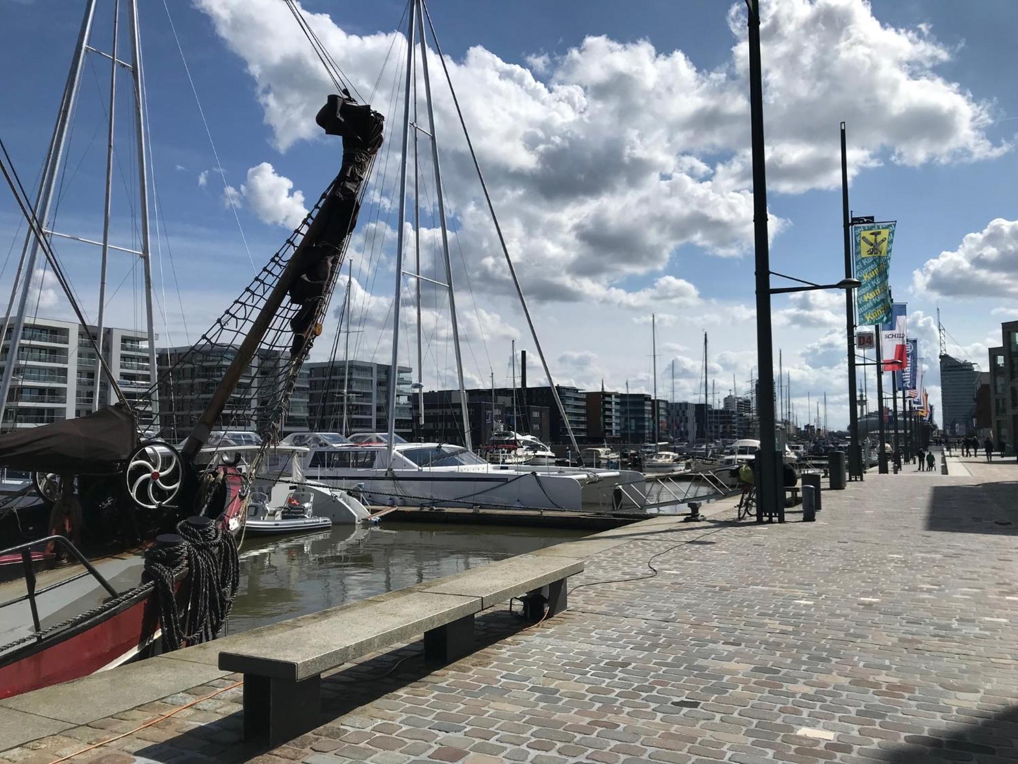 Apartamento Bootshaus Am Neuen Hafen Bremerhaven Exterior foto